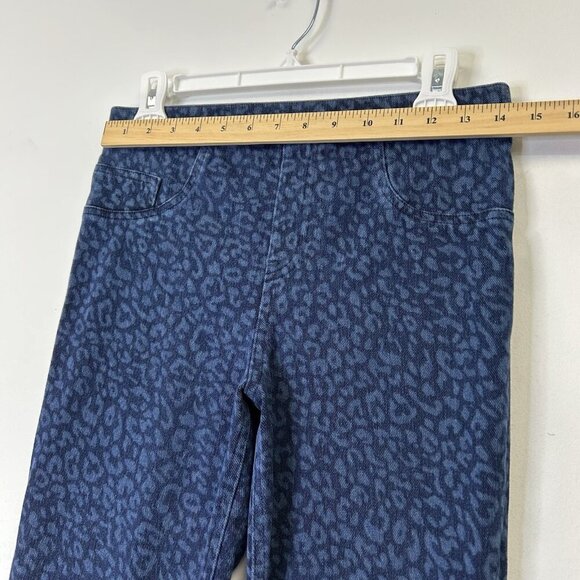 Spanx Jeanish Ankle Leggings Womens Size Medium Leopard Cheetah Pull On Pants - Picture 5 of 9
